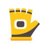Yellow working glove ensuring safety during various manual tasks vector