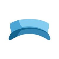 Blue baseball cap showing front view vector