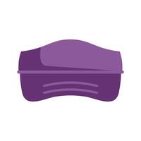 Purple roof box for car isolated on white background vector