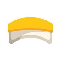 Yellow construction worker hard hat protecting head from falling objects vector