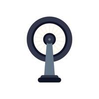 Spinning wheel of fortune standing still on white background vector