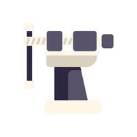 Bench drill press standing on a white background vector