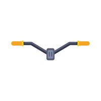 Bicycle handlebar with grips for steering and control vector