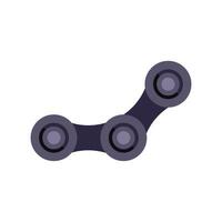 Bike chain connecting links on white background vector