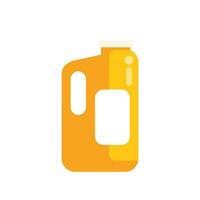 Big plastic bottle packaging with handle and blank label vector