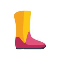 Colorful clown shoe standing up right side view icon vector
