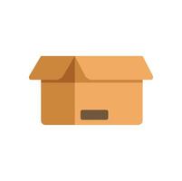 Open cardboard box waiting to be filled for shipping vector