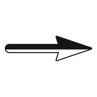 Black arrow pointing right showing direction vector