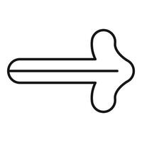 Orthopedic bone showing joint and fracture repairing vector