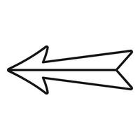 Double arrow pointing left symbolizing return or previous option vector