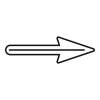 Double lined arrow pointing right symbol of direction and progress vector