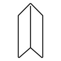 Bookmark icon representing reading, books, and knowledge vector