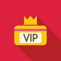 Vip card with a crown representing very important person status vector