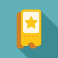 Two yellow vip tickets with star showing special access vector