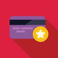 Loyalty program awarding bonus points to credit card users vector