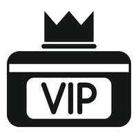 Vip card with crown representing exclusive access and privilege vector