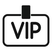 Vip badge for very important person granting access to exclusive event vector