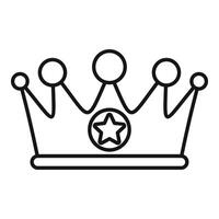Royal crown with star embellishment symbolizing monarchy and power vector