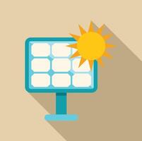 Solar panel converting sunlight into energy, clean and sustainable power vector