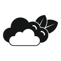 Cloud computing and storage with eco friendly green leaf icon vector