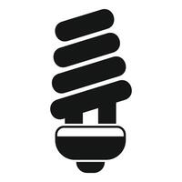 Economical light bulb providing efficient illumination in simple style vector