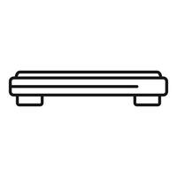 Step platform promoting fitness and exercise through stepping exercises vector