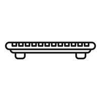 Balance board showing fitness and exercise routine vector