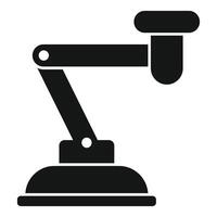 Robotic arm holding object with suction cup base vector