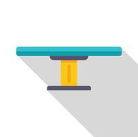 Springboard for diving or gymnastics training displaying sporting equipment vector