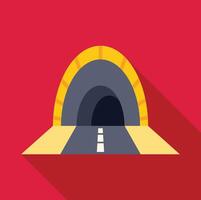 Road tunnel leading to a dark unknown destination vector