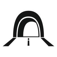 Road tunnel leading to a light at the end representing hope and future vector