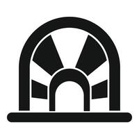 Underground tunnel with light at the end representing hope and new opportunities vector