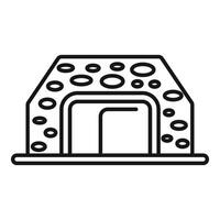 Modern house showing innovative sustainable architecture with bio building materials vector