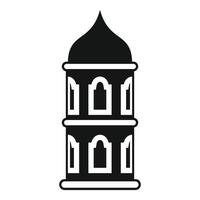 Minaret tower representing islamic architecture and culture vector
