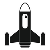 Space rocket launching, exploring the universe vector