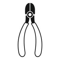 Pliers cutting tool holding nothing isolated on white background vector