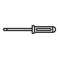 Screwdriver with long thin shank for precision repairing and assembling vector