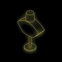 Gold mannequin on black background representing fashion and retail isometric view vector