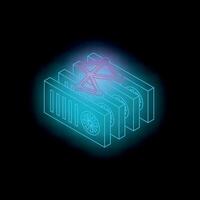 Mining cryptocurrency with multiple graphics cards and decentralized network symbol vector
