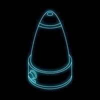 Modern air humidifier diffuser spreading refreshing mist vector