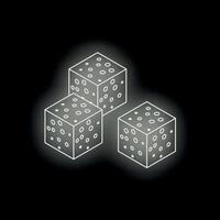 Blockchain technology concept glowing on black background vector
