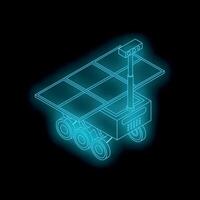 Autonomous exploration rover exploring planet surface using solar energy vector