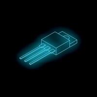 Glowing microchip symbolizing advanced technology and innovation vector