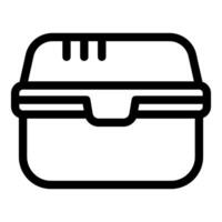 Lunchbox icon representing food storage and picnics vector