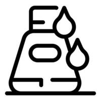 Waterproof nano coating protecting container from liquid drops vector