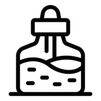 Dropper bottle containing liquid substance for experimentation or medical use vector