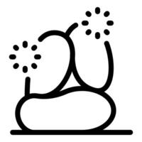 Growing bacteria releasing tiny particles with shining light effect vector