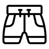 Sport shorts with pockets and drawstring showing comfort and style vector
