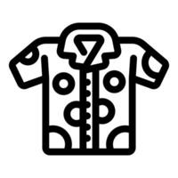 Bowling shirt with zipper and short sleeves showing number seven vector