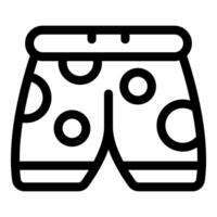 Boxer shorts with circle pattern showing summer vibes vector